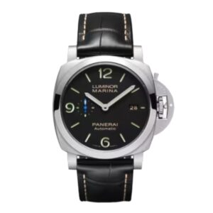 파네라이 루미노르 Marina 1950 3 Days 44mm PAM01312 Steel Leather Strap Black Dial[VS]