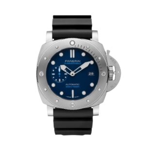 파네라이 루미노르 Submersible 1950 3 Days 47mm PAM00692 Titanium Black Rubber Strap Blue Dial[VS]
