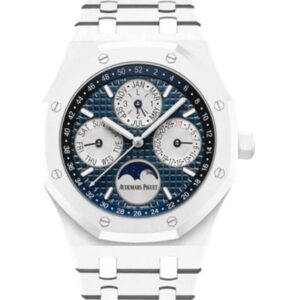 오데마피게 로얄오크 Perpetual Calendar Selfeinding 41mm 26579CB.OO.1225CB.01 Full White Ceramic Blue Dial[APS]