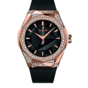 위블로 클래식퓨전 Orlinski 40mm 550.OS.1800.RX.1804.ORL19 Diamond&Rose Gold Black Rubber Strap Black Dial[HB]
