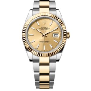 롤렉스 데이저스트 41mm Counterweight 126333-0009 Half Yellow Gold Champagne Dial[ARF]