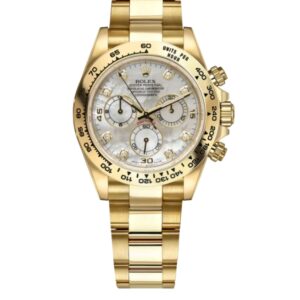 롤렉스 데이토나 40mm 116508 Full Yellow Gold Diamond Mop Mother Of Pearl Dial[CLEAN]