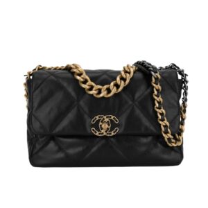 [탑티어/해외배송]샤넬 *정품가죽* 19백 라지(블랙/금장/램스킨)