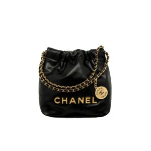 [탑티어/해외배송]샤넬 *정품가죽* 22백 미니 핸드백(블랙/금장/카프스킨)