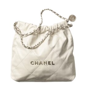 [탑티어/해외배송]샤넬 *정품가죽* 22백 미디엄 핸드백(화이트/은장/카프스킨)