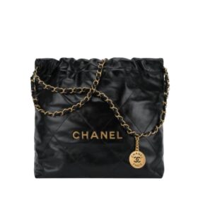 [탑티어/해외배송]샤넬 *정품가죽* 22백 스몰 핸드백(블랙/금장/카프스킨)