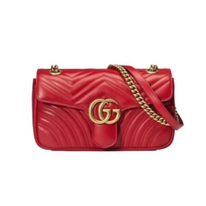 [프리미엄/해외배송]구찌 GG 마몽 스몰 숄더백(레드)