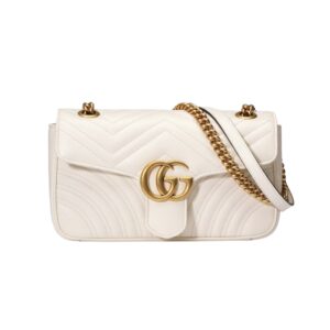 [프리미엄/해외배송]구찌 GG 마몽 스몰 숄더백(화이트)
