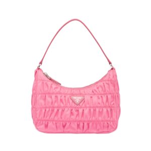 [프리미엄/해외배송]프라다 고프레 사피아노 트리밍 나일론 미니백(페탈 핑크)