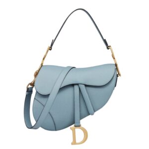 [탑티어/해외배송]디올 새들 스트랩 백(블루 그레이/그레인 카프스킨)