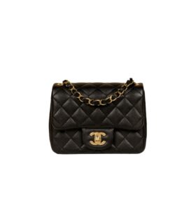 [탑티어/해외배송]샤넬 *정품가죽* 클래식 쁘띠삭 플랩백(블랙/금장/캐비어)