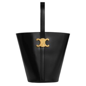 [프리미엄/해외배송]셀린느 샤이니 카프스킨 트리옹프 버킷백(블랙)