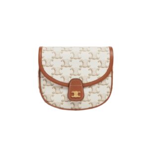 [프리미엄/해외배송]셀린느 트리옹프 베사체 미니(화이트/트리옹프 캔버스)