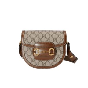 [프리미엄/해외배송]구찌 홀스빗 1955 라운드 미니백(GG수프림/브라운)