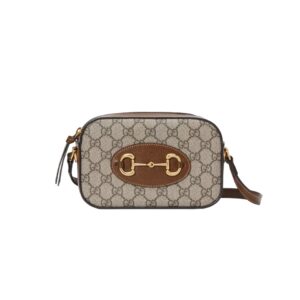 [프리미엄/해외배송]구찌 홀스빗 1955 미니 숄더백(GG수프림 베이지/에보니)