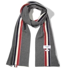 [국내배송]톰브라운 스트라이프 메리노 울 리브드 머플러