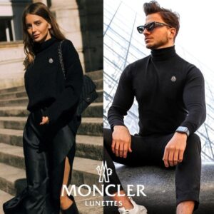 [국내배송]몽클레어 클래식 패치 커플 울니트 터틀넥