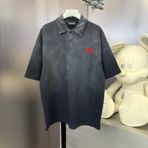 [국내배송]발렌시아가 백로고 빈티지 워싱 카라티