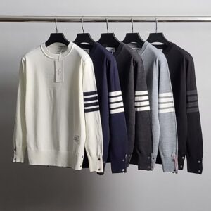 [국내배송]몽클레어 사선완장 베이직 긴팔 니트