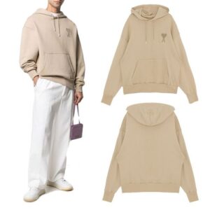 [국내배송]아미 신상자수후드(베이지)