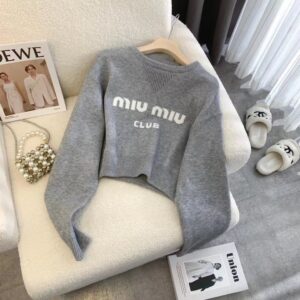[국내배송]미우미우 크롭니트