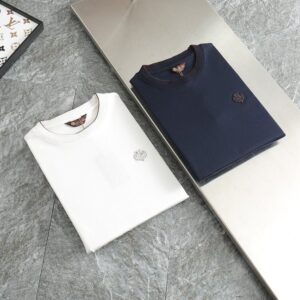 [국내배송]로로피아나 2025FW 넥포인트 자수 면실켓 라운드