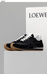 [국내배송]로예배 [Loewe] 수입고급 로에베 나일론 앤 스웨이드 플로우 러너 블랙