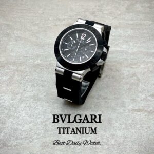 [국내배송]불가리 티타늄 크로노그래프 블랙다이얼