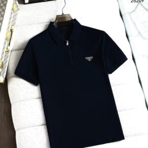 [국내배송]프라다 25SS 삼각로고 카라 티셔츠