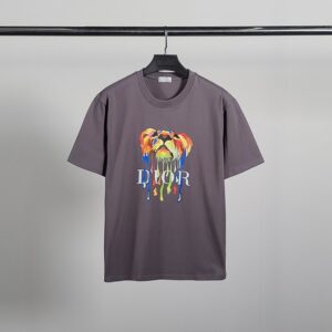 [국내배송]디올 그래픽 라이언 코튼 반팔티